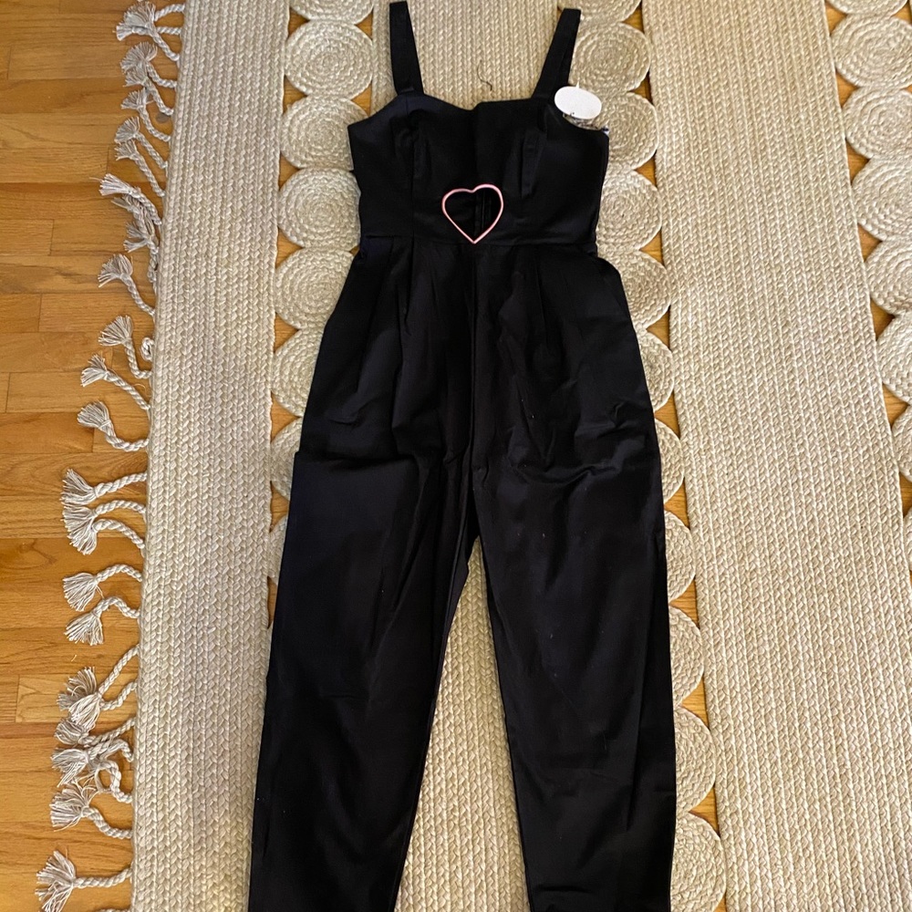 NWT Betty and Veronica heart cutout jumper